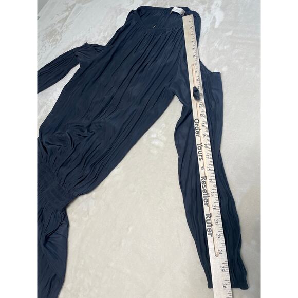 Ramy Brook Women's Cold Shoulder Smocked Mini Dress Gray XS - Picture 3 of 9